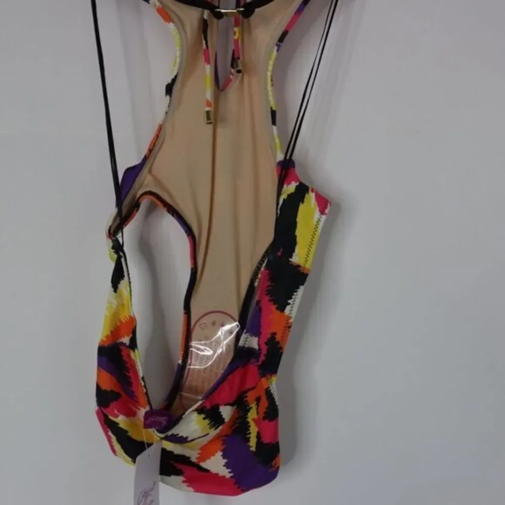 NEW L'Agent by Agent Provocateur Avril‎ swimsuit, multicolor, small